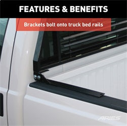 ARIES 111002 - Classic Black Steel Headache Rack, Select Ford F-150