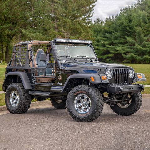 ARIES 1500100 - Black Aluminum Jeep Wrangler TJ Tube Half Doors