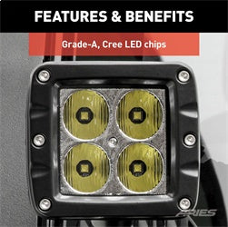 ARIES 1501252 - 2 Square Cube LED Lights (2,200 Lumens)