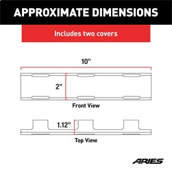 ARIES 1501263 - 20-Inch LED Light Bar Covers, 2 Pieces