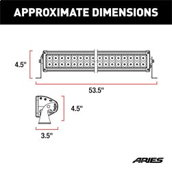 ARIES 1501278 - 50 Double-Row LED Light Bar (24,000 Lumens)