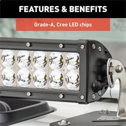 ARIES 1501278 - 50 Double-Row LED Light Bar (24,000 Lumens)