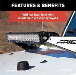 ARIES 1501300 - Jeep JK Hood Light and Brackets