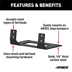 ARIES 15600FB - Winch Fairlead Mount