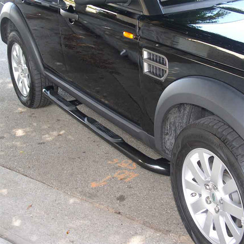 ARIES 200112 - 3 Round Black Steel Side Bars, Select Land Rover LR3