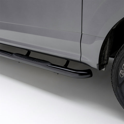 ARIES 202000 - 3 Round Black Steel Side Bars, Select Toyota 4Runner