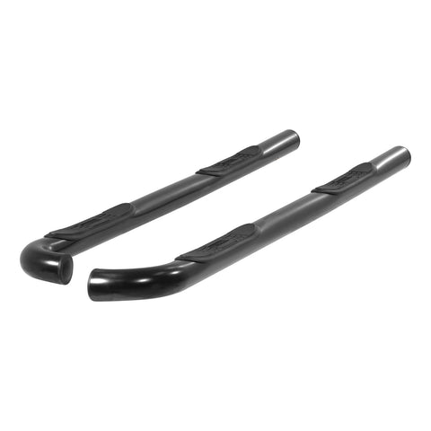 ARIES 202004 - 3 Round Black Steel Side Bars, Select Toyota Tacoma