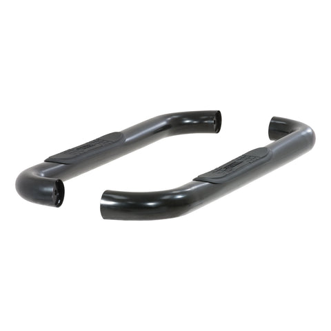 ARIES 203014 - 3 Round Black Steel Side Bars, Select Ford F-250, F-350 Super Duty