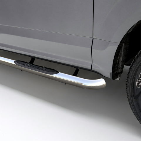 ARIES 203025-2 - 3 Round Polished Stainless Side Bars, Select Ford F-250, F-350 Super Duty