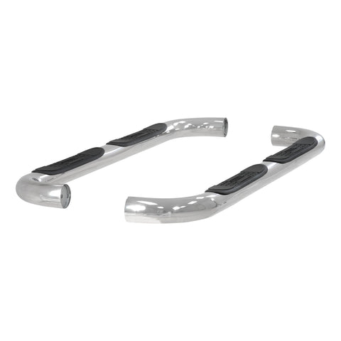 ARIES 203033-2 - 3 Round Polished Stainless Side Bars, Select Mazda B-Series, Ford Ranger