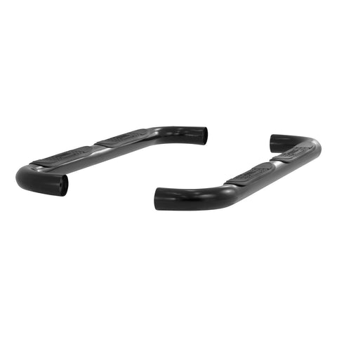 ARIES 203033 - 3 Round Black Steel Side Bars, Select Mazda B-Series, Ford Ranger