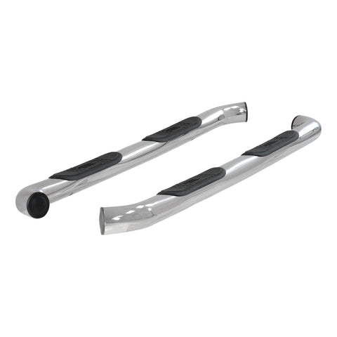 ARIES 203044-2 - 3 Round Polished Stainless Side Bars, Select Ford F-150, F-250, F-350