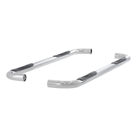 ARIES 204014-2 - 3 Round Polished Stainless Side Bars, Select Chevrolet Suburban