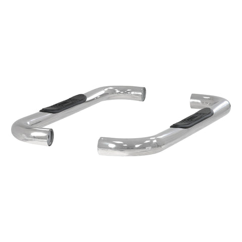 ARIES 204018-2 - 3 Round Polished Stainless Side Bars, Select Blazer FS, Tahoe, Yukon, C, K