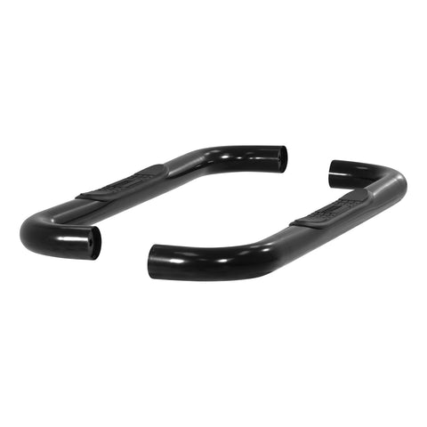 ARIES 204018 - 3 Round Black Steel Side Bars, Select Blazer FS, Tahoe, Yukon, C, K