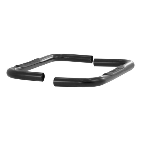 ARIES 204044 - 3 Round Black Steel Side Bars, Select Chevrolet, GMC Blazer K5