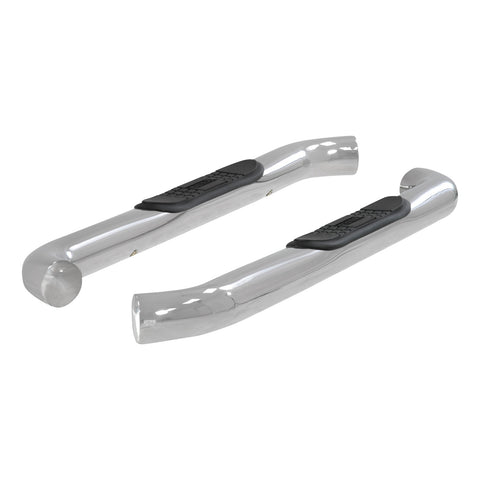 ARIES 204048-2 - 3 Round Polished Stainless Side Bars, Select Silverado, Sierra 1500, 2500, 3500