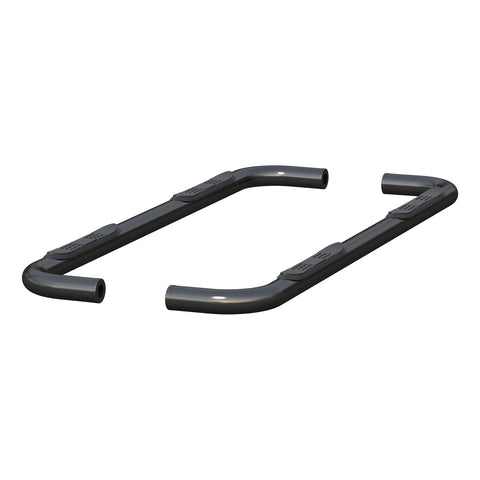 ARIES 204054 - 3 Round Black Steel Side Bars, Select Silverado, Sierra 1500 Extended Cab