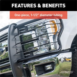 ARIES 2042 - Black Steel Grille Guard, Select Toyota 4Runner, Tacoma