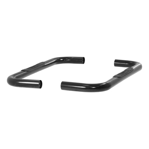 ARIES 205002 - 3 Round Black Steel Side Bars, Select Dodge Ram 1500, 2500