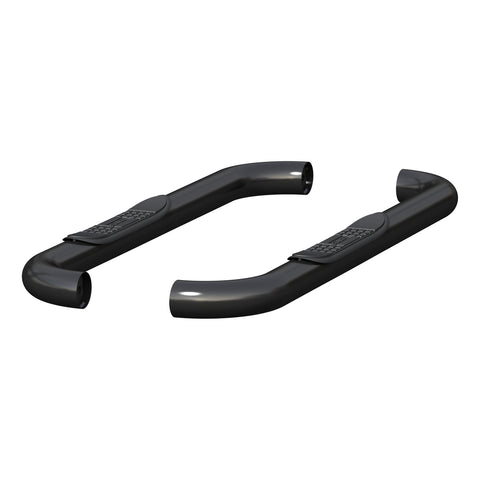 ARIES 205039 - 3 Round Black Steel Side Bars, Select Dodge, Ram 1500, 2500, 3500