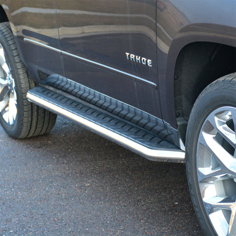 ARIES 2051004 - AeroTread 5 x 76 Polish Stainless Running Boards, Select Cadillac, Chevy, GMC