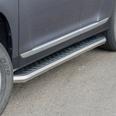 ARIES 2051014 - AeroTread 5 x 70 Polished Stainless Running Boards, Select Toyota Highlander