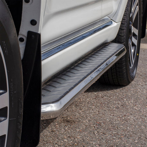 ARIES 2051027 - AeroTread 5 x 67 Polished Stainless Running Boards, Select Toyota 4Runner