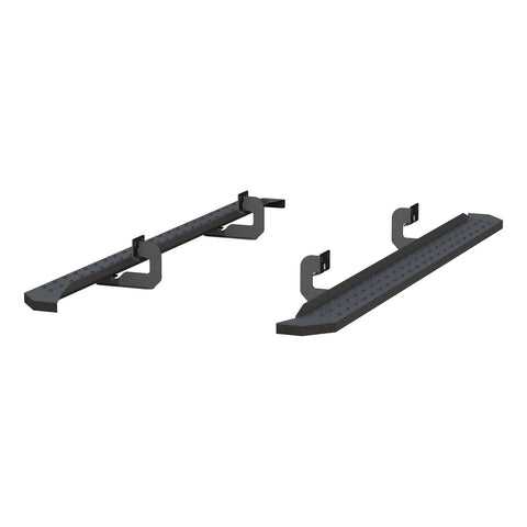 ARIES 2055518 - RidgeStep 6-1/2 x 91 Black Steel Running Boards, Select Ford F-150