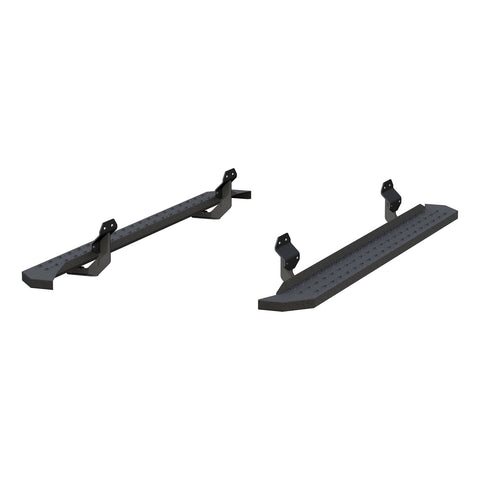 ARIES 2055521 - RidgeStep 6-1/2 x 85 Black Steel Running Boards, Select Ford F-Series