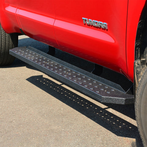 ARIES 2055528 - RidgeStep 6-1/2 x 85 Black Steel Running Boards, Select Toyota Tundra