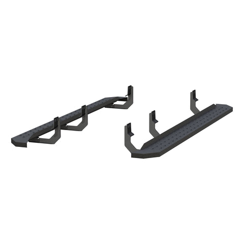 ARIES 2055542 - RidgeStep 6-1/2 x 85 Black Steel Running Boards, Select Nissan Titan, XD