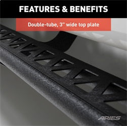 ARIES 2074119 - Rocker Step Running Boards, Select Jeep Wrangler JL 2-Door