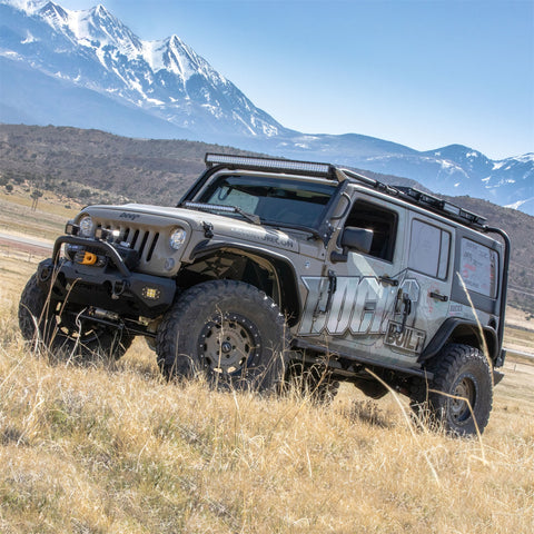 ARIES 2082056 - TrailChaser Jeep Wrangler JK Steel Front Bumper (Option 3)