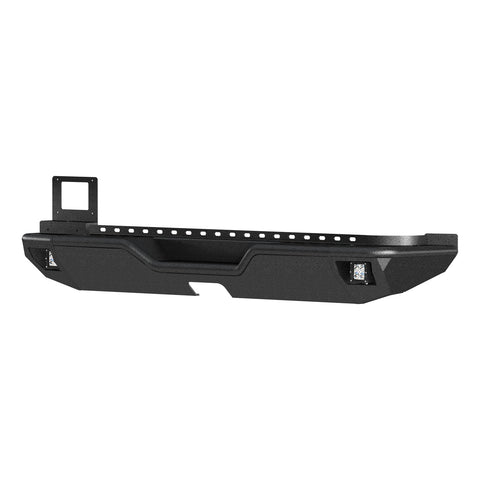 ARIES 2082083 - TrailChaser Jeep Wrangler JL Aluminum Rear Bumper with LED Lights