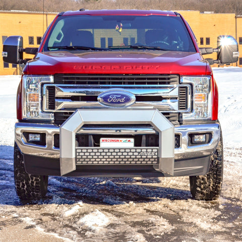 ARIES 2153003 - AdvantEDGE 5-1/2 Chrome Aluminum Bull Bar, Select Ford F250, F350, F450, F550