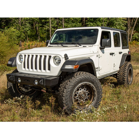 ARIES 2156002 - TrailCrusher Jeep Wrangler JL, Gladiator Steel Front Bumper, 12.5K