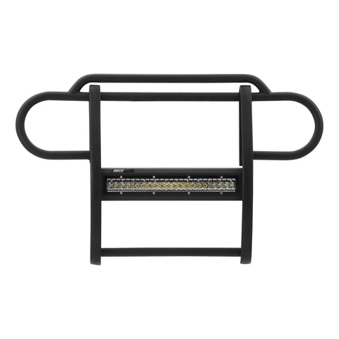 ARIES 2170000 - Pro Series Black Steel Grille Guard with Light Bar, Select Jeep Wrangler JK