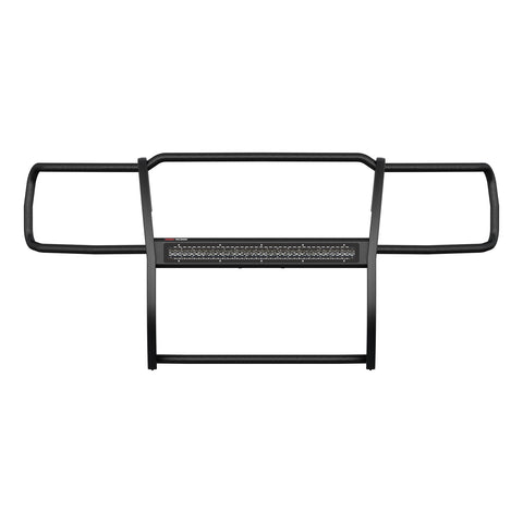 ARIES 2170030 - Pro Series Black Steel Grille Guard with Light Bar, Select Chevy Silverado 1500