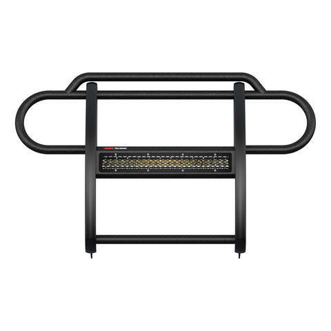 ARIES 2170032 - Pro Series Black Steel Grille Guard with Light Bar, Select Jeep JL, Gladiator