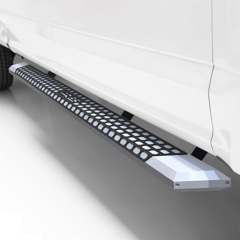 ARIES 2555014 - AdvantEDGE 5-1/2 x 75 Chrome Aluminum Side Bars, Select Ford F-250, F-350