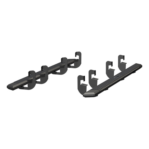 ARIES 2556015 - AdvantEDGE 5-1/2 x 91 Black Aluminum Side Bars, Select Silverado, Sierra Crew