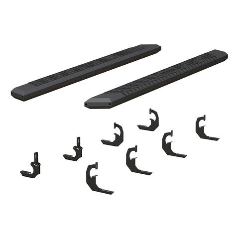 ARIES 2556021 - AdvantEDGE 5-1/2 x 75 Black Aluminum Side Bars, Select Silverado, Sierra