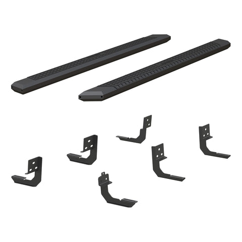 ARIES 2556026 - AdvantEDGE 5-1/2 x 91 Black Aluminum Side Bars, Select Ram 2500, 3500