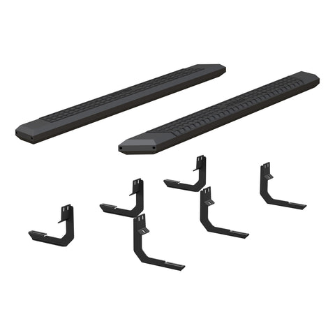 ARIES 2556045 - AdvantEDGE 5-1/2 x 75 Black Aluminum Side Bars, Select Nissan Titan