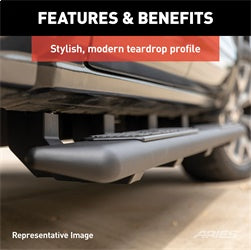 ARIES 2558006 - AscentStep 5-1/2 x 85 Black Steel Running Boards, Select Ram 1500, 2500, 3500