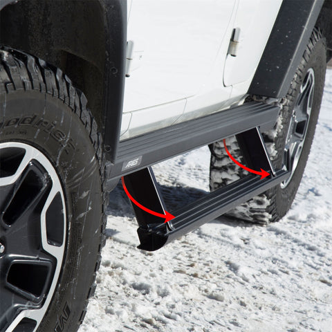 ARIES 3036570 - ActionTrac 69.6 Powered Running Boards, Select Jeep Wrangler JK