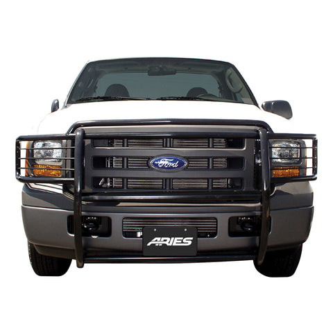 ARIES 3045 - Black Steel Grille Guard, Select Ford Excursion, F-250, F-350 Super Duty