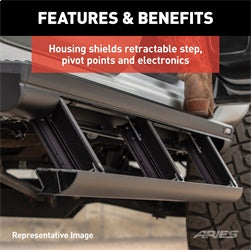 ARIES 3046504 - ActionTrac 69.6 Powered Running Boards, Select Colorado, Canyon, Ext. Cab