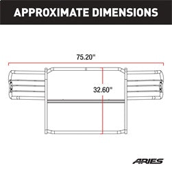 ARIES 3046 - Black Steel Grille Guard, Select Ford Expedition, F-150